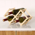 Soporte de soporte de vinos de madera apilable de alta calidad